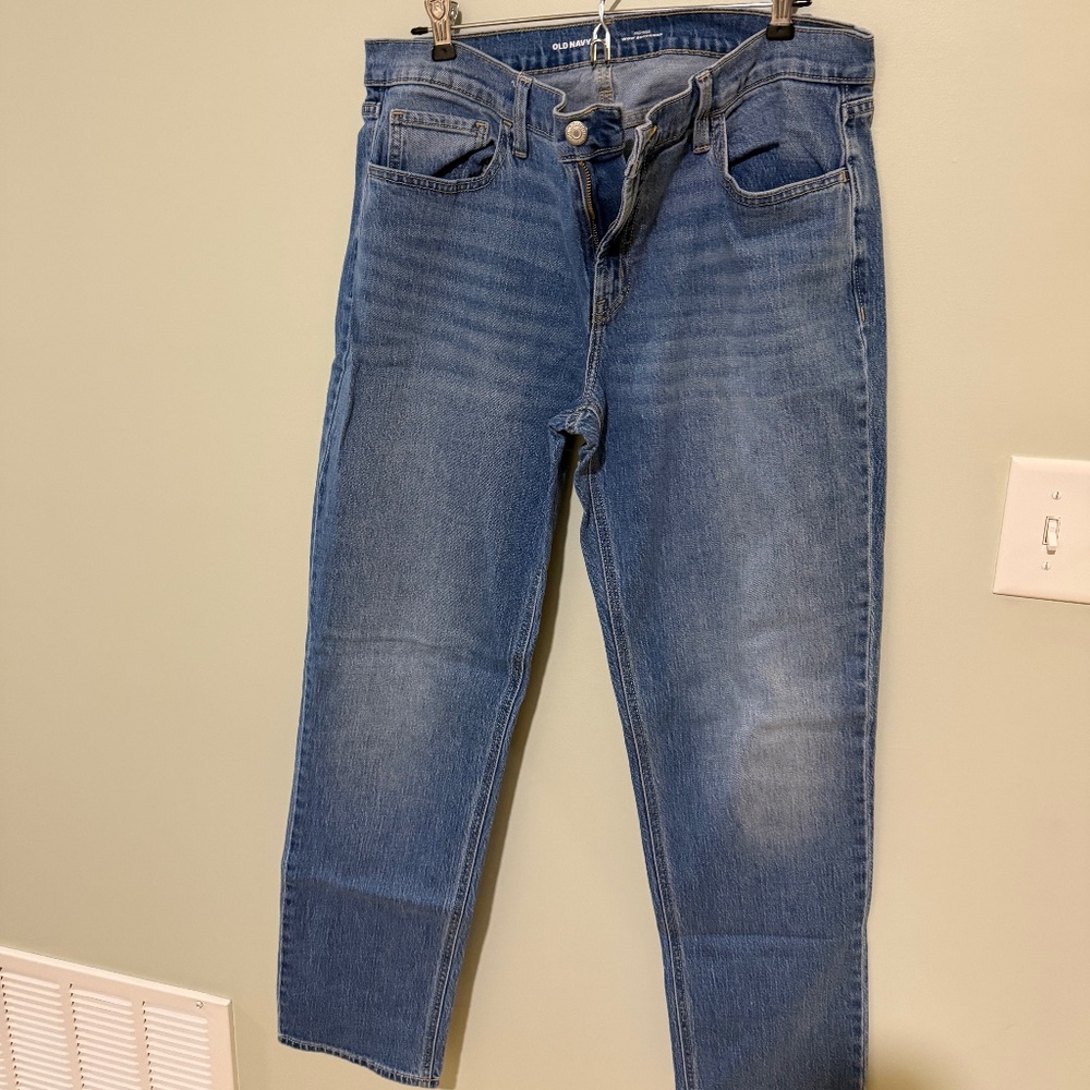 Mid Rise Blue Jeans